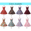 Best Selling Vintage Cotton Ball Retro Printed Vintage Cherry Retro Dress CL6092-4#